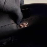 Replica Prada 1BC156 Prada Cleo Brushed Leather Shoulder Bag Black - Image 8