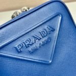 Replica Prada 2VH154 Saffiano leather shoulder bag Blue - Image 3