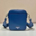 Replica Prada 2VH154 Saffiano leather shoulder bag Blue - Image 4