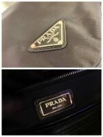 Replica Prada Signaux Nylon and Leather Hobo Bag 1BC160 Black - Image 8