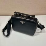 Replica Prada 2VH069 Brique Saffiano leather bag Black - Image 3