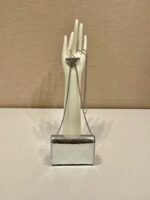 Replica Prada studded card holder with shoulder strap 1MR024 Silver - Image 2