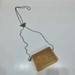 Replica Prada Crystal-studded card holder with shoulder strap 1MR024 Yellow Crystal - Image 4