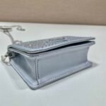 Replica Prada Crystal-studded card holder with shoulder strap 1MR024 White Crystal - Image 6