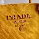 Replica Prada 1BA269 Saffiano Leather Prada Monochrome Bag Yellow - Image 3