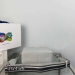 Replica Prada Leather bag with shoulder strap 1BH082 Gray - Image 3