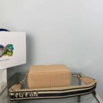 Replica Prada Leather bag with shoulder strap 1BH082 Apricot - Image 3