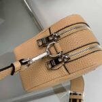 Replica Prada Leather bag with shoulder strap 1BH082 Apricot - Image 4
