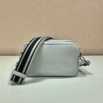 Replica Prada Leather bag with shoulder strap 1BH082 White - Image 2