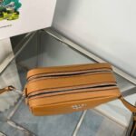 Replica Prada Leather bag with shoulder strap 1BH082 brown - Image 7