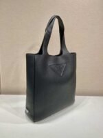 Replica Prada 2VG092 Leather Tote Shoulder Bags Black - Image 2