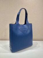Replica Prada 2VG092 Leather Tote Shoulder Bags Blue - Image 2