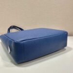 Replica Prada 2VG092 Leather Tote Shoulder Bags Blue - Image 4