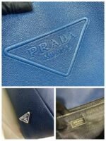 Replica Prada 2VG092 Leather Tote Shoulder Bags Blue - Image 8