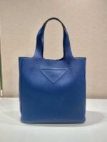 Replica Prada 2VG092 Leather Tote Shoulder Bags Blue - Image 9