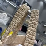 Replica Prada Small Raffia tote bag 1BG422 Apricot - Image 3