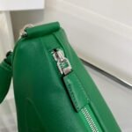 Replica Prada Leather Prada Triangle shoulder bag 1BH190 Green - Image 6