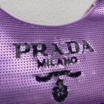 Replica Prada 1NE515 Re-Edition 2000 sequined Re-Nylon mini-bag Purple - Image 4