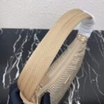 Replica Prada 1NE515 Satin mini-bag with artificial crystals apricot - Image 4