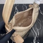 Replica Prada 1NE515 Satin mini-bag with artificial crystals apricot - Image 6