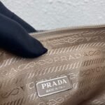 Replica Prada 1NE515 Satin mini-bag with artificial crystals apricot - Image 7