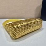 Replica Prada 1NE515 Satin mini-bag with artificial crystals Yellow - Image 4