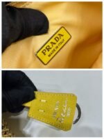 Replica Prada 1NE515 Satin mini-bag with artificial crystals Yellow - Image 7