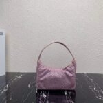 Replica Prada 1NE515 Satin mini-bag with artificial crystals Pink