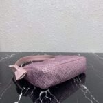 Replica Prada 1NE515 Satin mini-bag with artificial crystals Pink - Image 3