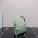 Replica Prada 1NE515 Satin mini-bag with artificial crystals Green - Image 2