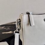Replica Prada 2VH113 Saffiano leather shoulder Bag in White - Image 6