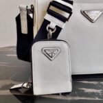 Replica Prada 2VH113 Saffiano leather shoulder Bag in White - Image 7