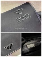 Replica Prada 2VD039 Re Nylon And Saffiano Leather Shoulder Bag in Black - Image 5