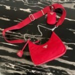 Replica Prada 1BH204 Prada Re-Edition 2005 Nylon Bag Red - Image 4