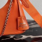 Replica Prada 1BH204 Prada Re-Edition 2005 Nylon Bag Orange - Image 5