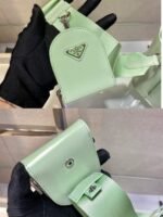 Replica Prada Panier ostrich leather 1BA319 Bag Green - Image 7