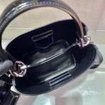 Replica Prada Panier ostrich leather 1BA319 Bag Black - Image 8