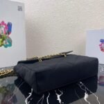 Replica Prada Nylon Vintage Chain Stray Bag 1BD630 Black - Image 3