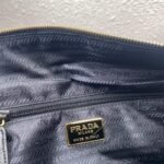 Replica Prada Nylon Vintage Chain Stray Bag 1BD630 Black - Image 8