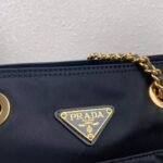 Replica Prada Nylon Vintage Chain Stray Bag 1BD625 Black - Image 4