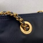 Replica Prada Nylon Vintage Chain Stray Bag 1BD625 Black - Image 5