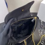 Replica Prada Nylon Vintage Chain Stray Bag 1BD620 Black - Image 6