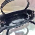 Replica Prada Brushed leather handbag 1BA320 Black - Image 6