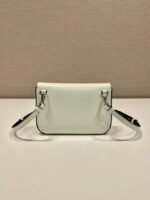 Replica Prada 2VD061 Black Brushed Leather Mini-bag With Shoulder Strap White - Image 4