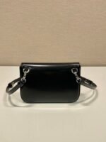 Replica Prada 2VD061 Black Brushed Leather Mini-bag With Shoulder Strap Black - Image 5