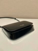 Replica Prada 2VD061 Black Brushed Leather Mini-bag With Shoulder Strap Black - Image 6