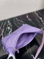 Replica Prada 1NE515 Satin mini-bag with artificial crystals Purple - Image 7