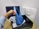 Replica Prada 1NE515 Satin mini-bag with artificial crystals Blue - Image 2