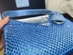 Replica Prada 1NE515 Satin mini-bag with artificial crystals Blue - Image 5
