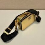 Replica Prada 2VH070 Saffiano Gold leather Prada Brique bag - Image 2